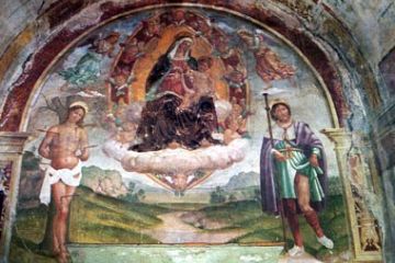Chiesa di S.Sebastiano - Madonna con i santi Sebastiano e Rocco